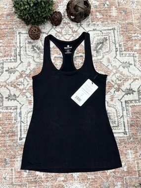 90 Degree By Reflex Black Racerback Tank — Slim Active Fit